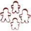 Gingerbread family cookie cutters man woman girl and boy