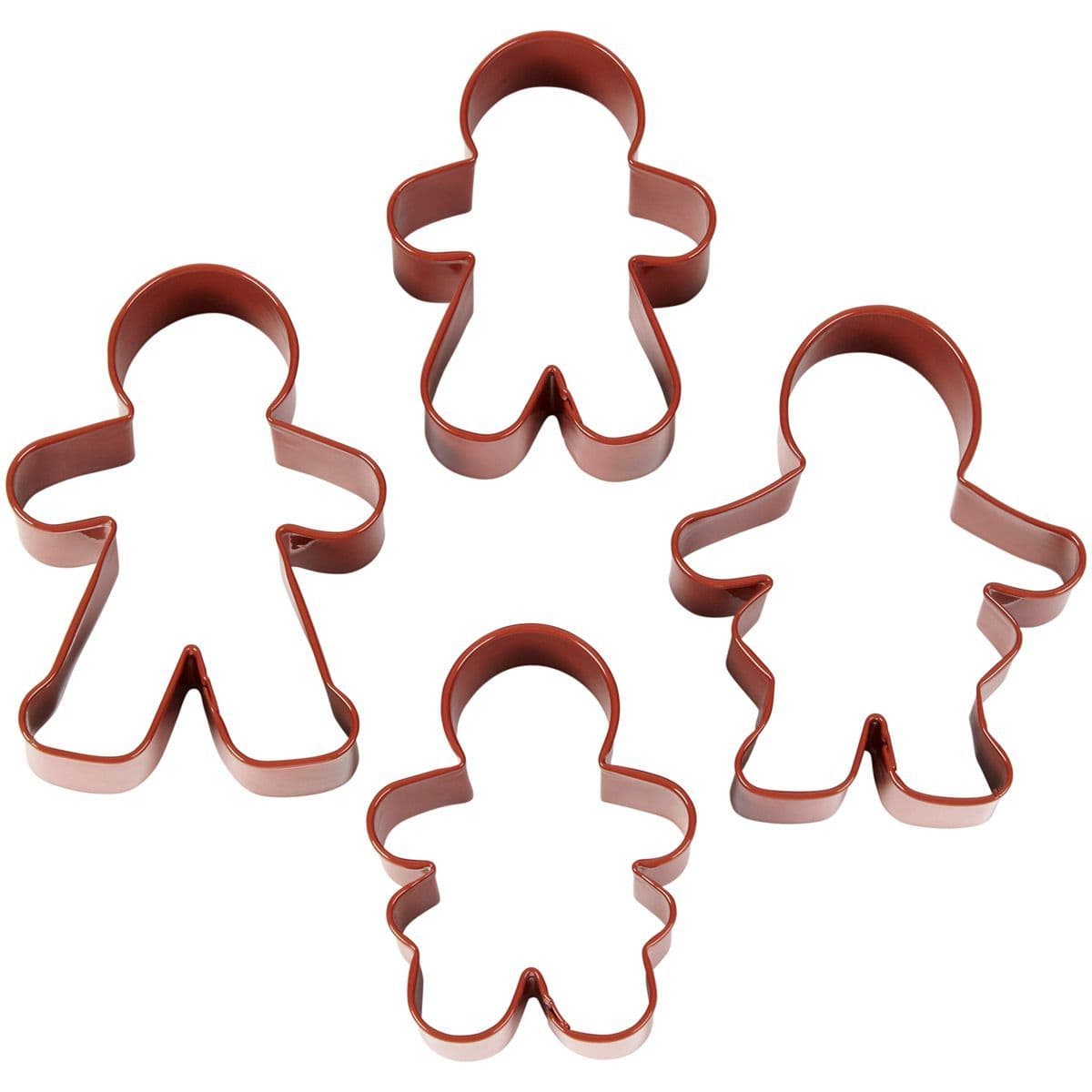Gingerbread family cookie cutters man woman girl and boy