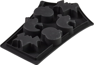 Hallweeon 6 cavity silicone mould mini cakes pan Ghost pumpkins and bats