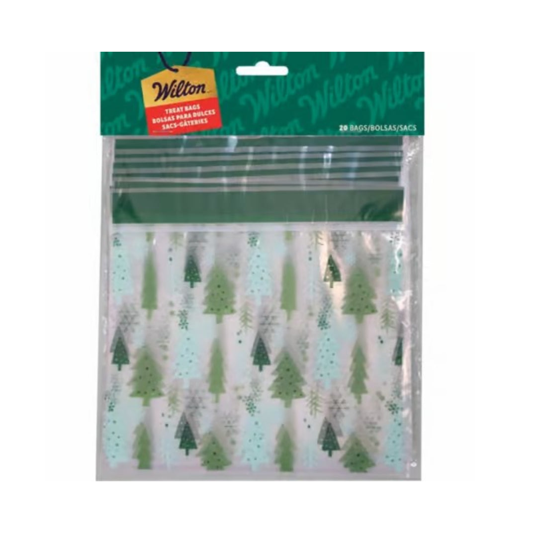 Resealable Christmas Tree Treat Bags by Wilton