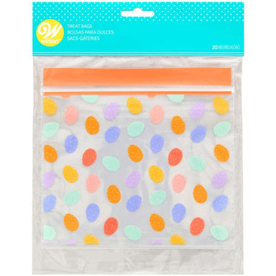 Easter eggs colourful resealable treat bags 20 pk