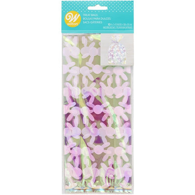 Easter Bunny irridescent treat bags (10)