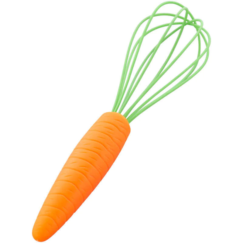 Carrot handle whisk by Wilton