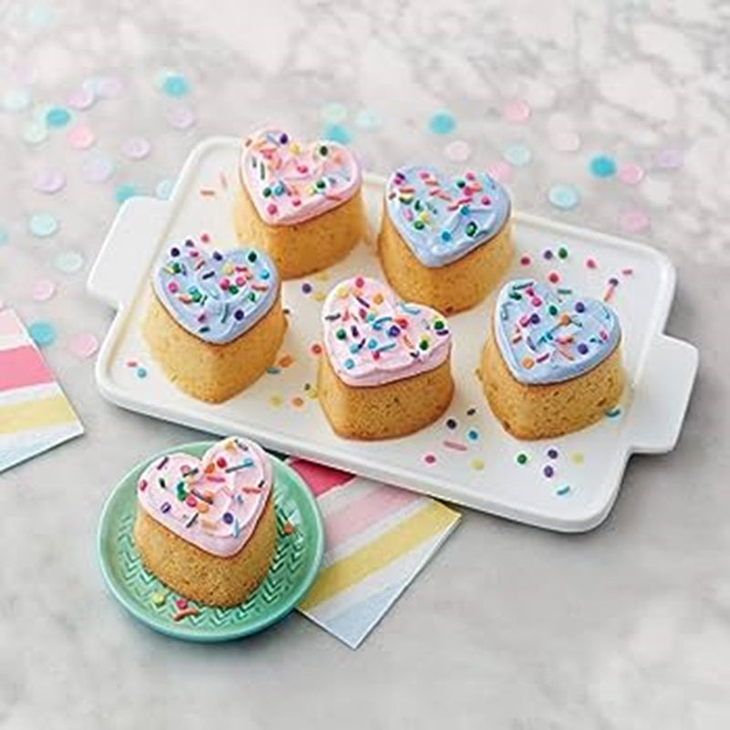 6 cavity silicone mould mini hearts