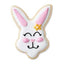 Easter Bunny face grippy cookie cutter by Wilton