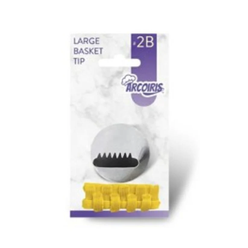 Large basketweave tip with packaging on a white background