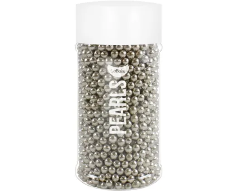 4mm silver cachous jar by GoBake