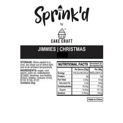 Hail jimmies Festive Christmas blend red white green 500g