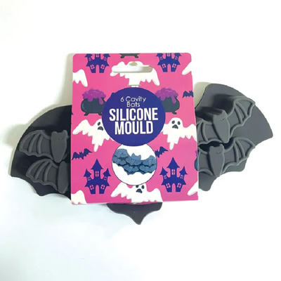 Bats 6 cavity silicone bite size mould