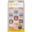Woodland animal faces icing decorations pack of 12