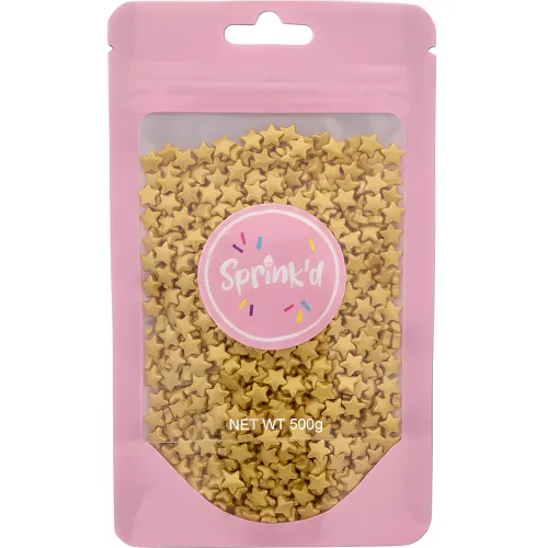 500g bag of gold star sprinkles