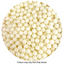 BULK 8mm sugar pearls Pearlised shimmer Ivory 500g