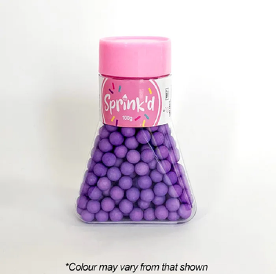 8mm Purple Sugar pearls
