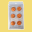 Basketball Sports ball SUGAR DECORATIONS 6 PIECE PACK