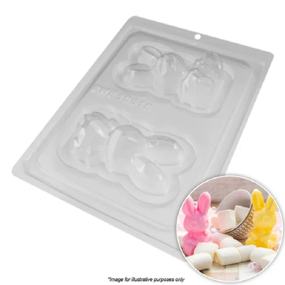 Easter Bunny 3d chocolate mould Small Geometric