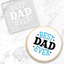 Best dad ever cookie with debosser tool that makes design