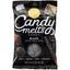 Wilton Candy Melts Black chocolate bag on a white background