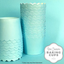 Straight sided cupcake papers baking cups Pastel Blue