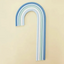 Blue Rainbow cake topper