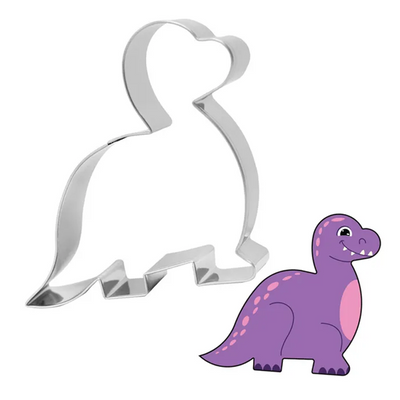 Brontosaurus dinosaur cookie cutter
