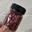 Hearts sprinkles 10mm Burgundy wine - Kiwicakes sprinkles jar