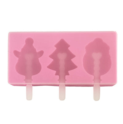 Christmas popsicle silicone mould Tree snowman reindeer