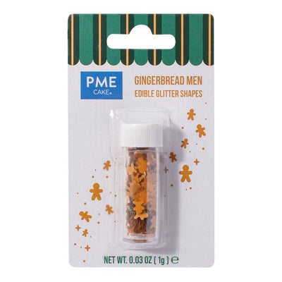 gingerbread shaped men glitter sprinkles in retail packaging by PME