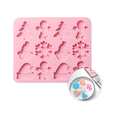 Christmas 12 cavity silicone mould
