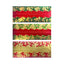 Christmas patterned cake frill embossed foil choose your colour