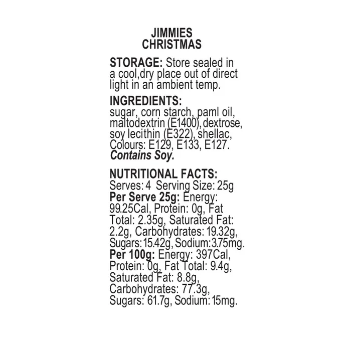 Hail jimmies Festive Christmas blend red white green 60g