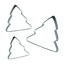 Christmas Tree Nesting set 3 cookie cutters by PME