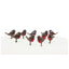 Christmas Robin birds cake topper set of 10