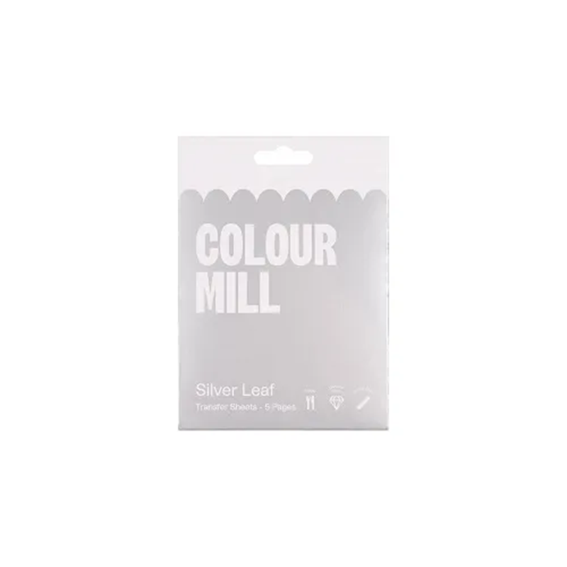 Package of Colour Mill Silver Leaf on a white background
