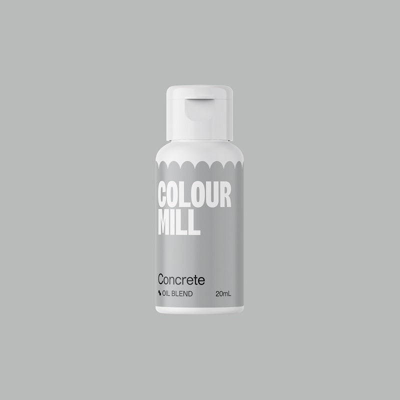 concrete grey oil based colouring bottle