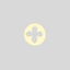 A pale yellow gumpaste flower cutter with a four-pointed star cutout in the center, shown on a solid light gray background.