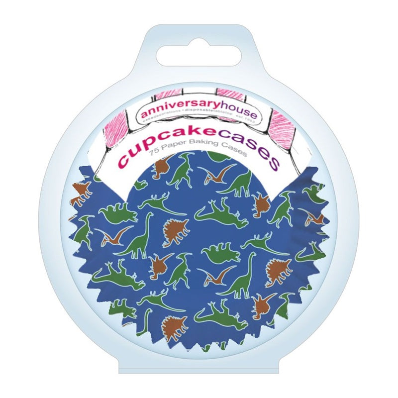 Dinosaur cupcake papers pack of 75