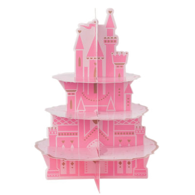 Disney Princess Castle 3 TIER CUPCAKE TREAT STAND Pink