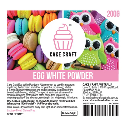 Egg White Powder 200 grams by Cake Craft