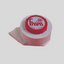 A small cylindrical white product with a red top cap featuring the brand name 'fmm' and the text 'DAB-A-DUST', photographed on a plain light gray background.