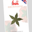 A product card for a 'Rose Calyx Cutter' by the brand 'Fmm', featuring a dark olive green rose calyx shape in the center, with a Union Jack 'Made in UK' badge in the top right corner.