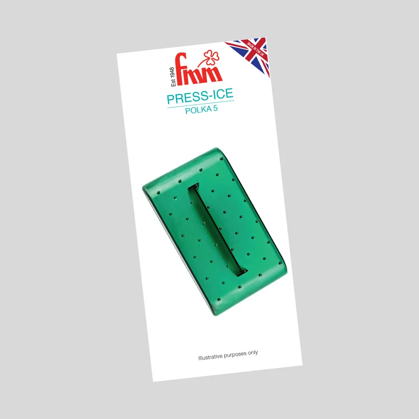 Plastic fmm press ice polka tool in packaging