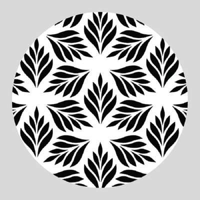 3 piece stencil set Frost (foliage snowflake)