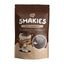 dark chocolate shavings in Shakies packaging by Gobake