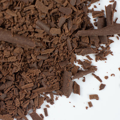 dark chocolate shavings