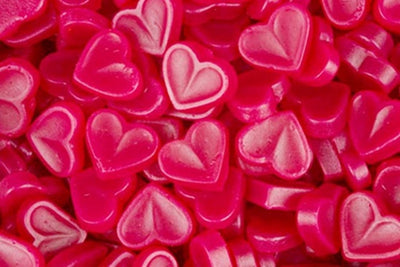 Glo Hearts heart candy lollies 200g by Mayceys NZ