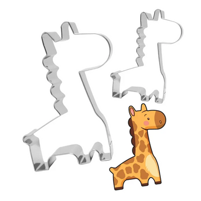 Giraffe cookie cutter set of 2 Mummy and baby