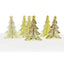Christmas cake Frill and topper set Santa Holly and tree Red & gold