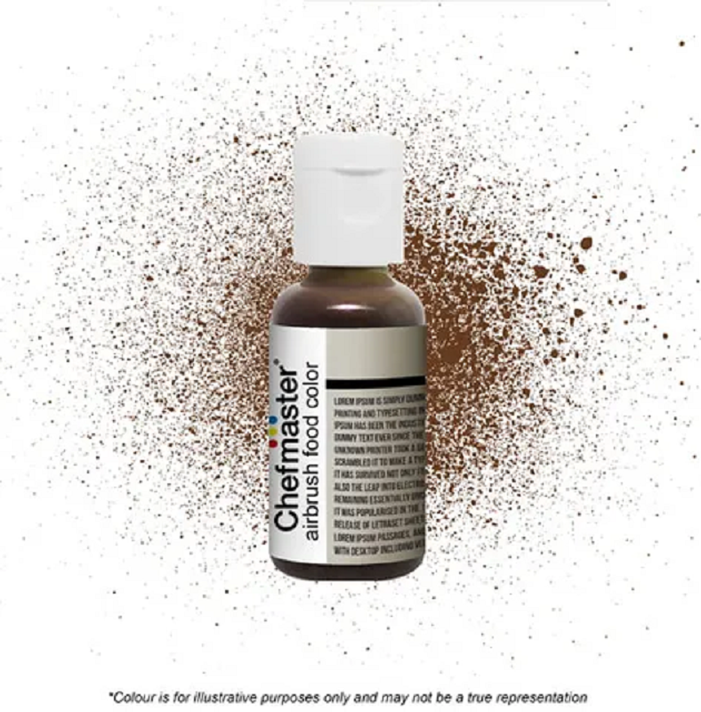 Airbrush Colour Chefmaster Harvest Brown .64oz /18g