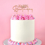 Rose Gold METAL CAKE TOPPER HAPPY BIRTHDAY style No2
