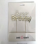 Silver METAL CAKE TOPPER HAPPY BIRTHDAY style No1